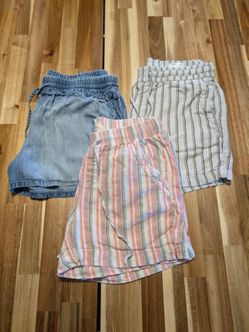 (E15) Set of 3 Drawstring Waist Shorts - Old Navy, Cloth & Stone, Briggs Sizes S-M