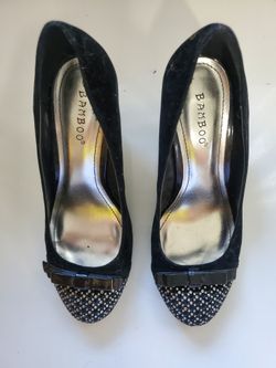 BAMBOO BLACK WOMAN SHOES SIZE 7