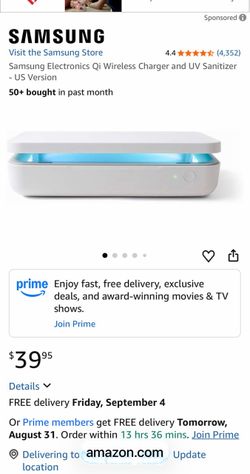 Samsung UV sanitizer