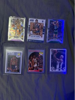 Vintage & Modern NBA Legends Basketball Card Lot (6 Cards) - Magic, Wilt, Bird