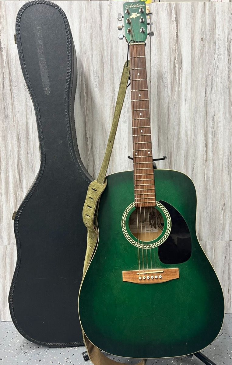 ART & LUTHERIE WILD CHERRY ACOUSTIC GUITAR - GREEN (PO1021780)(