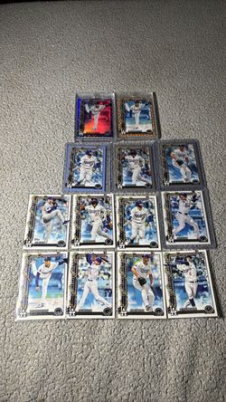 13 Card Holiday Set including Ohtani, Yamamoto Blue and gold,