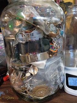 Costume jewelry jar