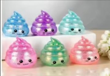 Glitter Cute Poop Squishy
