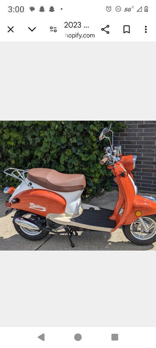 2023 Wolfe Scooter,,,A MUST SEE,,,497 TOTAL MILES.....Still BRAND NEW,,,with. NO SHIPPING CHARGES......