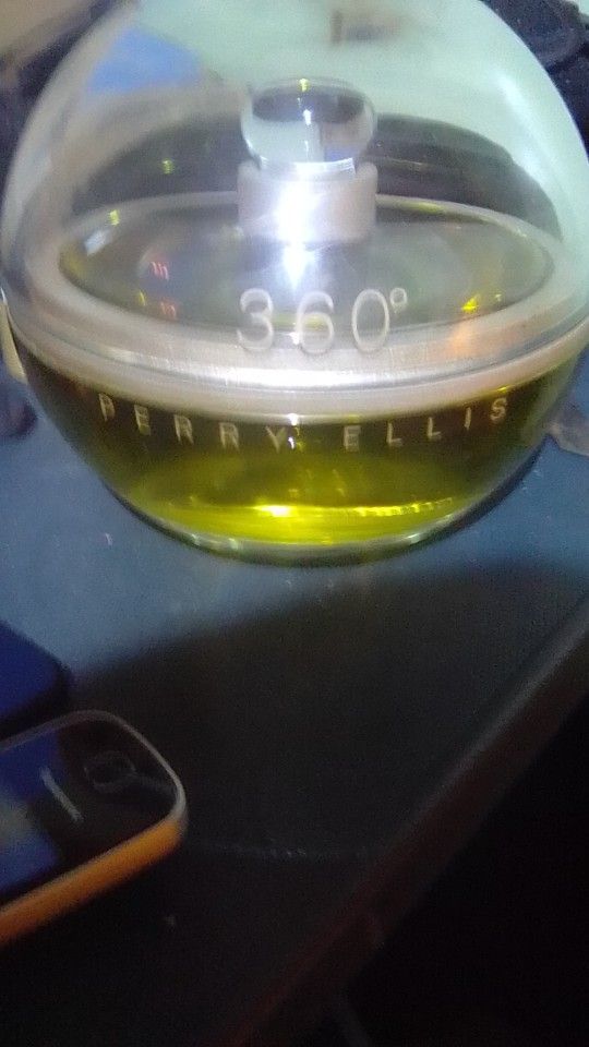 Vintage 30+ Years Unopened Perry  Ellis 360 Crystal Ball Cologne 