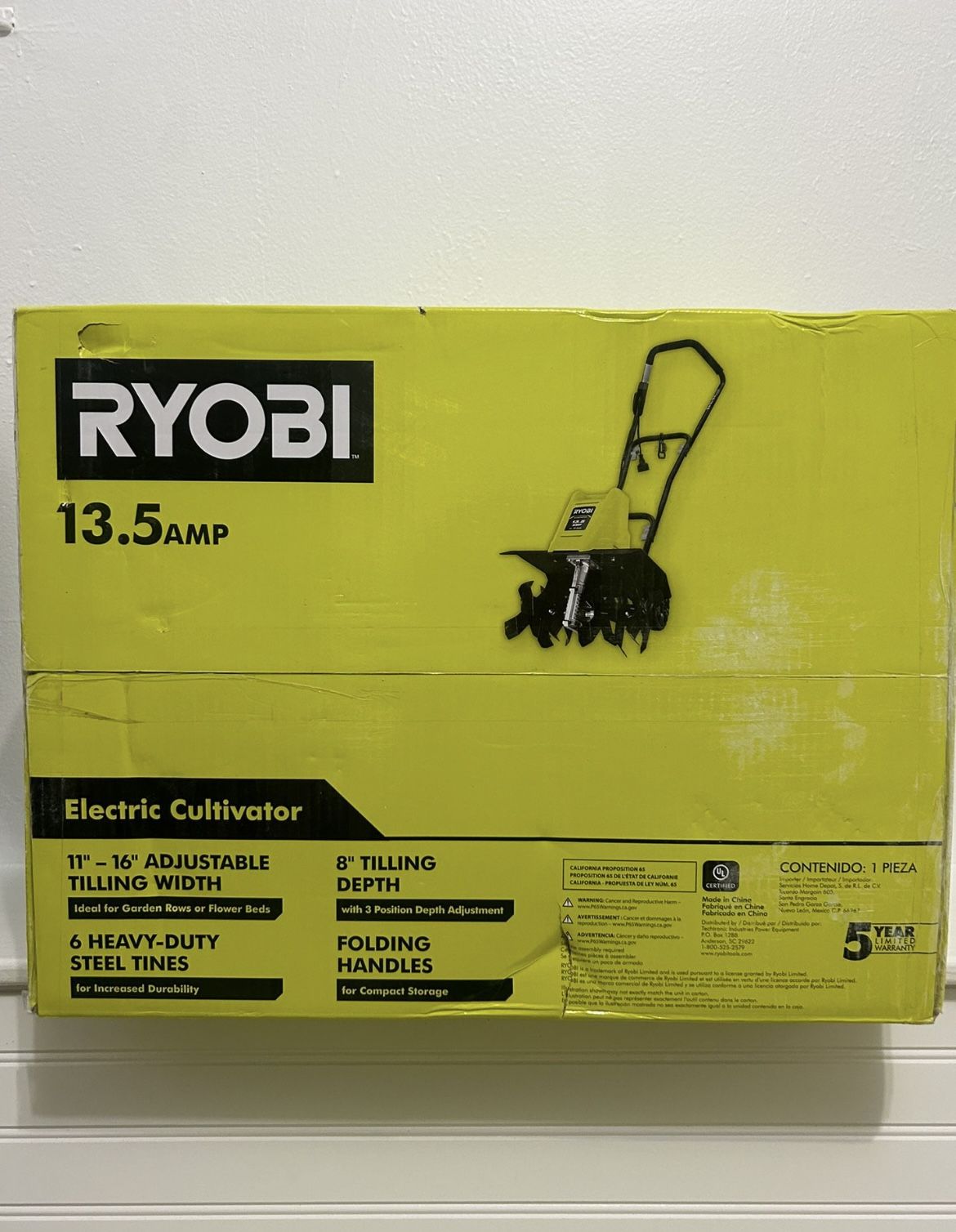RYOBI 13.5 Amp Cultivator
