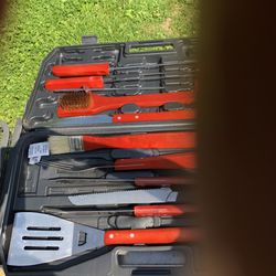 Stainless Steel Grill Tools in the Box