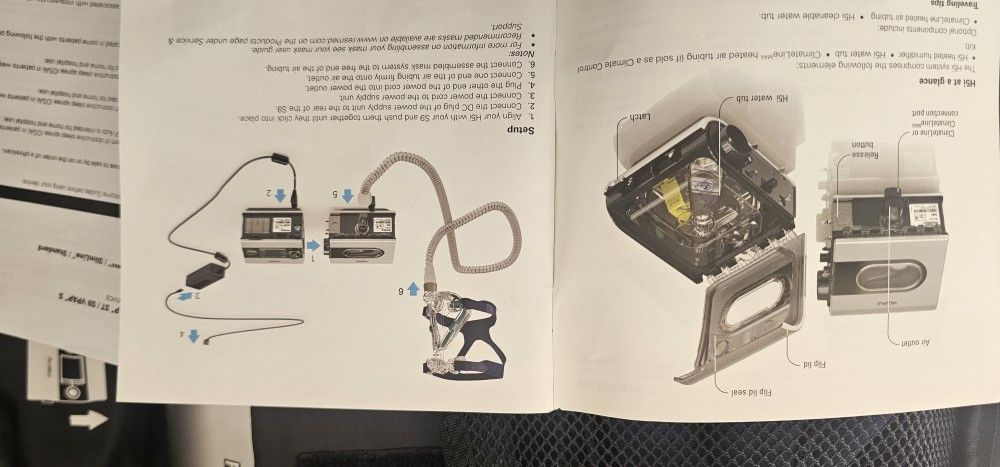 Respiratory Device, Rested S9 VPAP ST Bilivel Divice