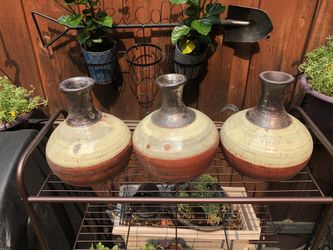 Three decorating jars