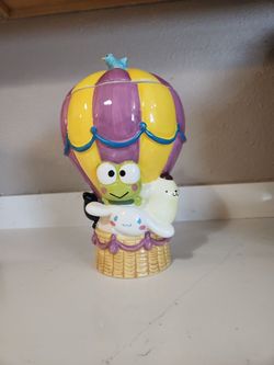 Blue Sky Clayworks Hello Kitty And Friends Hot Air Balloon Cookie Jar