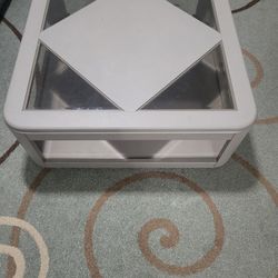 Solid wood table finished