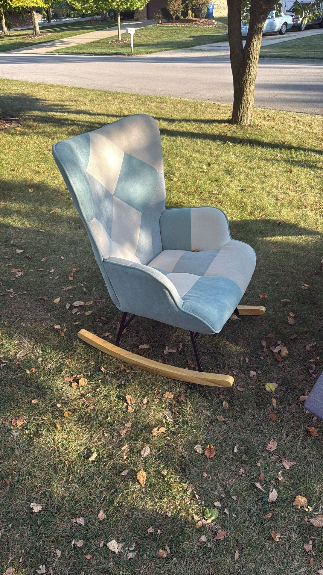 Rocking chair velvet