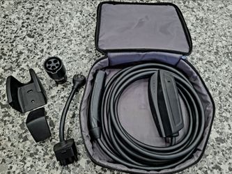 Tesla OEM Gen 2 Mobile Connector Home Charging Kit + J1772 Adapter + Tesla Wall Mount Bracket