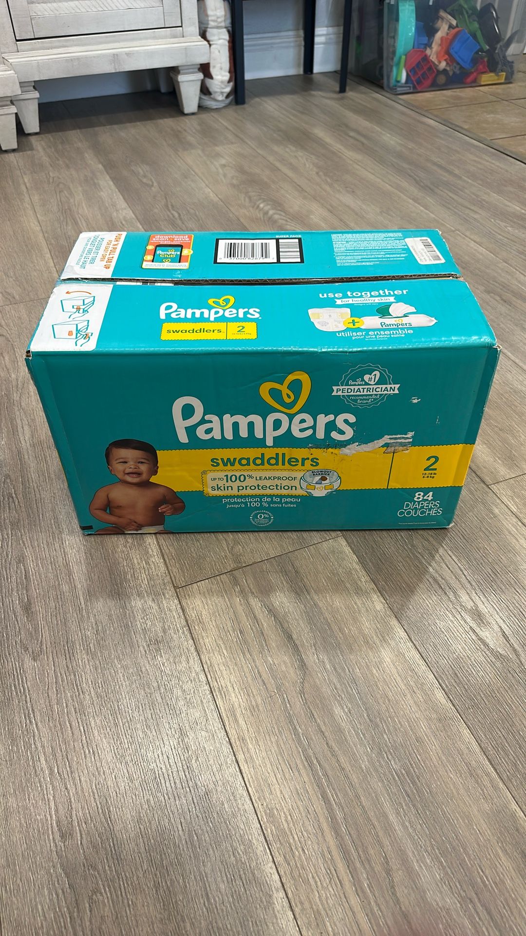 Pampers swaddles size 2