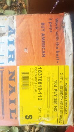 Full unopened box of air gun nails