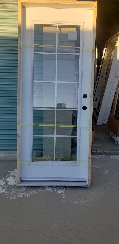 Exterior Door Fiberglass 32x80 Left Hand Frame Sizes 5"1/2