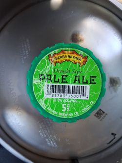 5 gallon keg full of Sierra Nevada Pale Ale