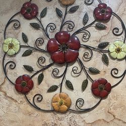 Wall  steel flower metal decoration for any place at the homes 