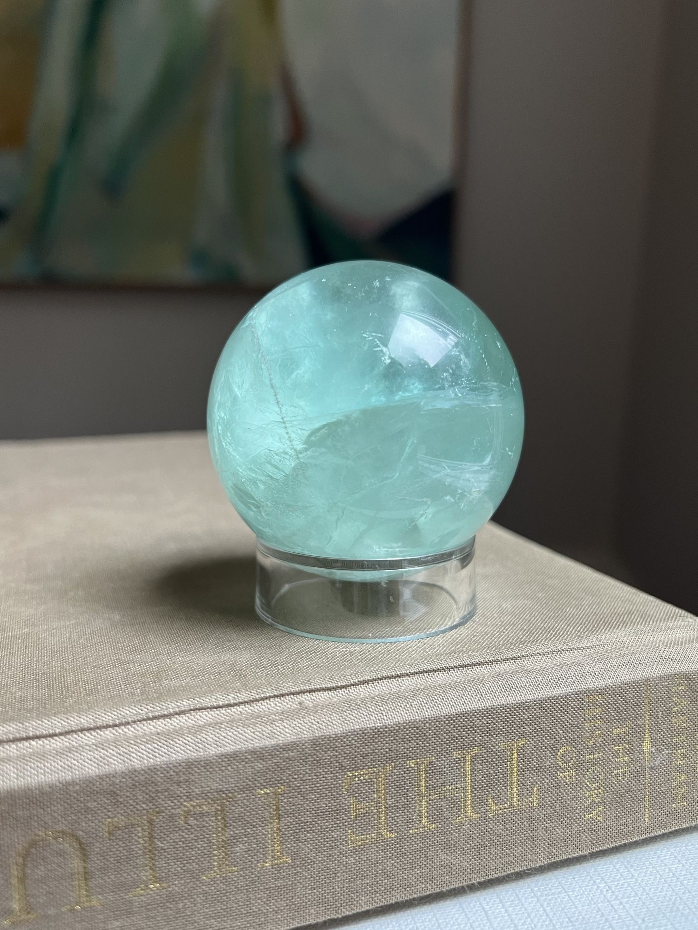Fluorite Sphere ( D2 1/2” ) firm on price 