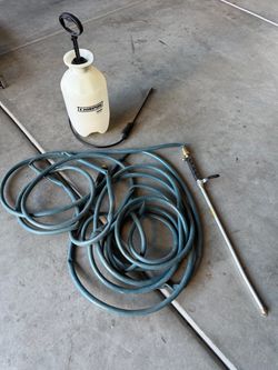 Chemical Sprayer With Garden Hose + Pressure Nozzle