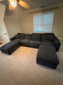 134 inch U couch
