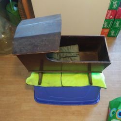 Vintage Doll Crib With Rocker