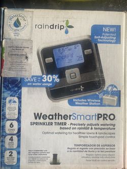 Raindrip RSC600I 6 Station Sprinkler Irrigation Controller Timer Smart Control
