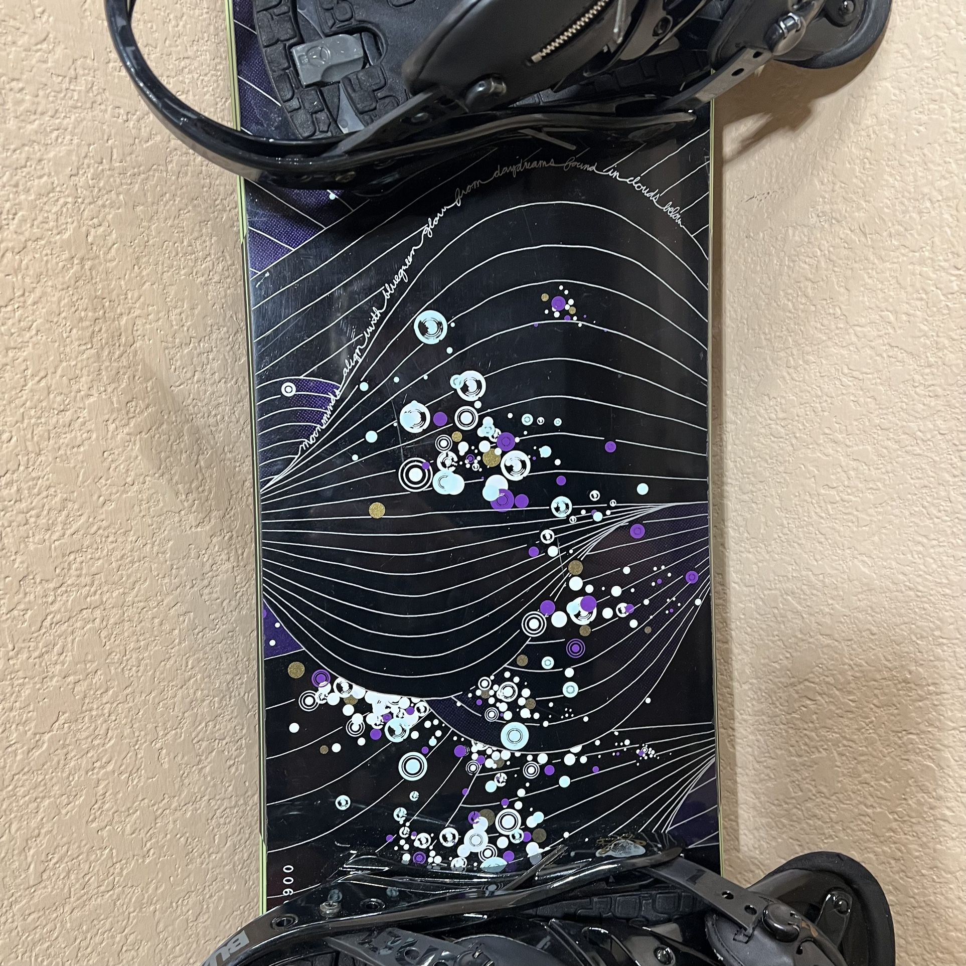 Burton Feelgood 150cm Snowboard And Burton Lexa Bindings