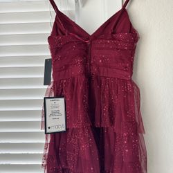 Size 3 Woman Dress Red