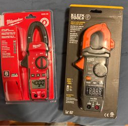 Milwaukee and Klein multimeter