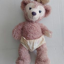 ShellieMay Plush Duffy and Friends 16" Large With Bow & Shorts Tokyo Disneysea