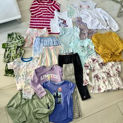 Bundle Of Girl’s Clothes, Size 5-6, 20 Pieces