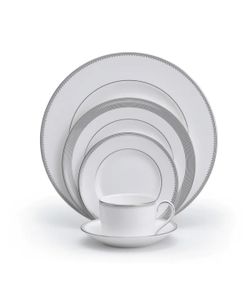 Vera Wang Grosgrain Bone China Dinnerware Set For 2 & Oval Platter 