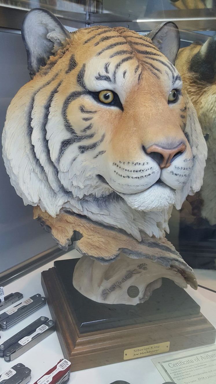 Huge Tiger Sculpture by Joe Slockbower "Siberia King" #21137