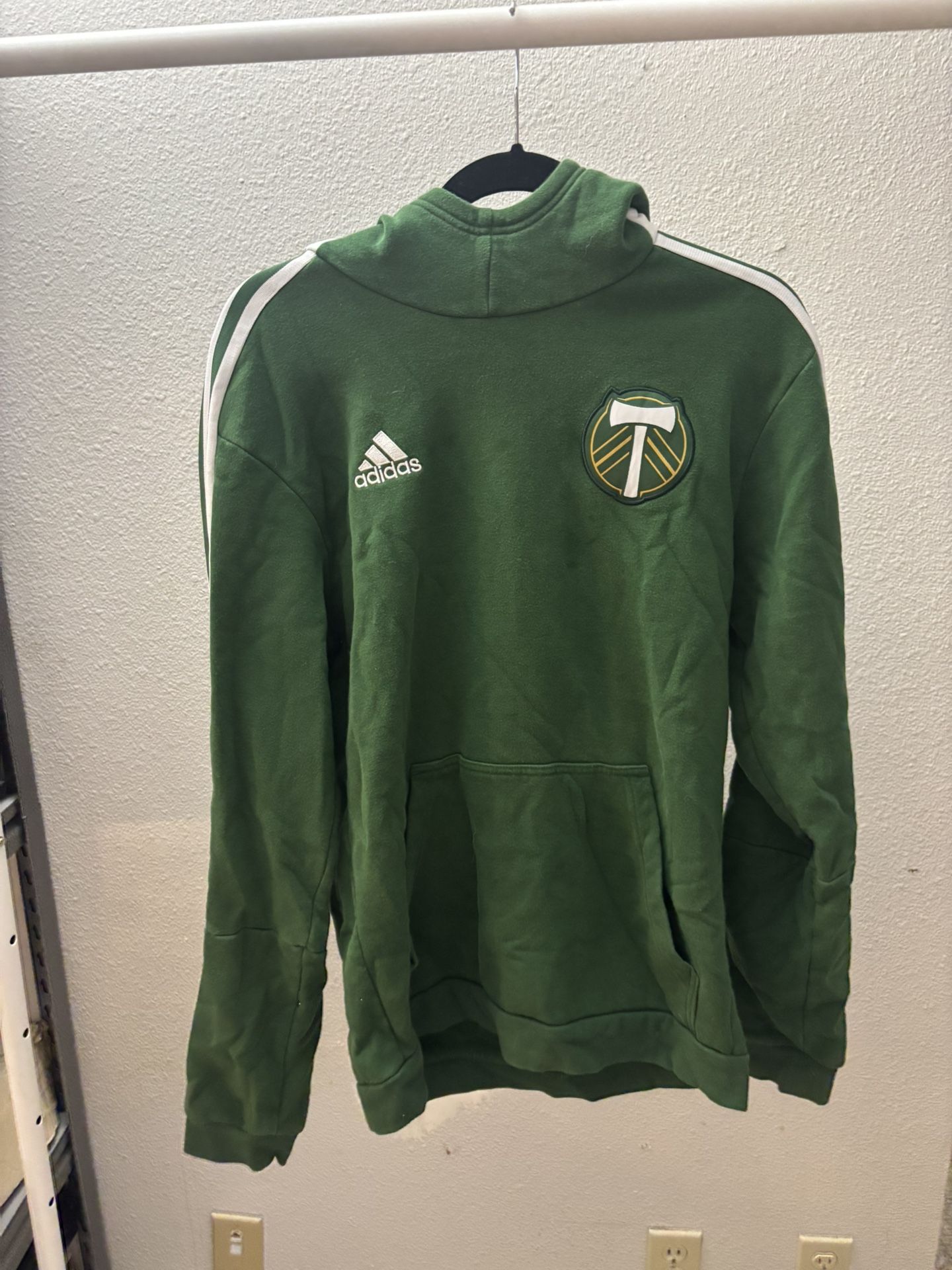 Green Adidas Portland Timbers Hoodie Size Medium