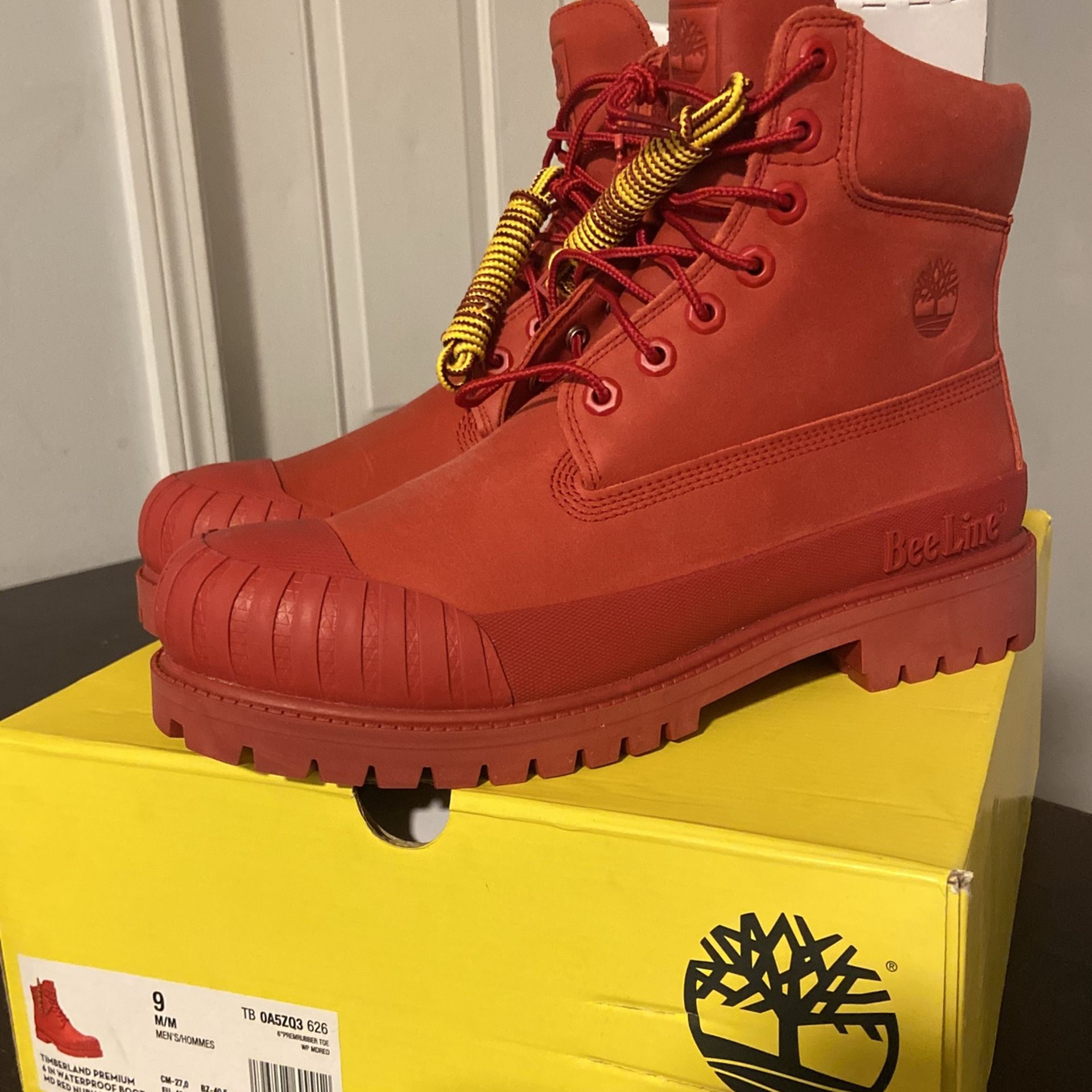 Bee Line Red Timberline Boots