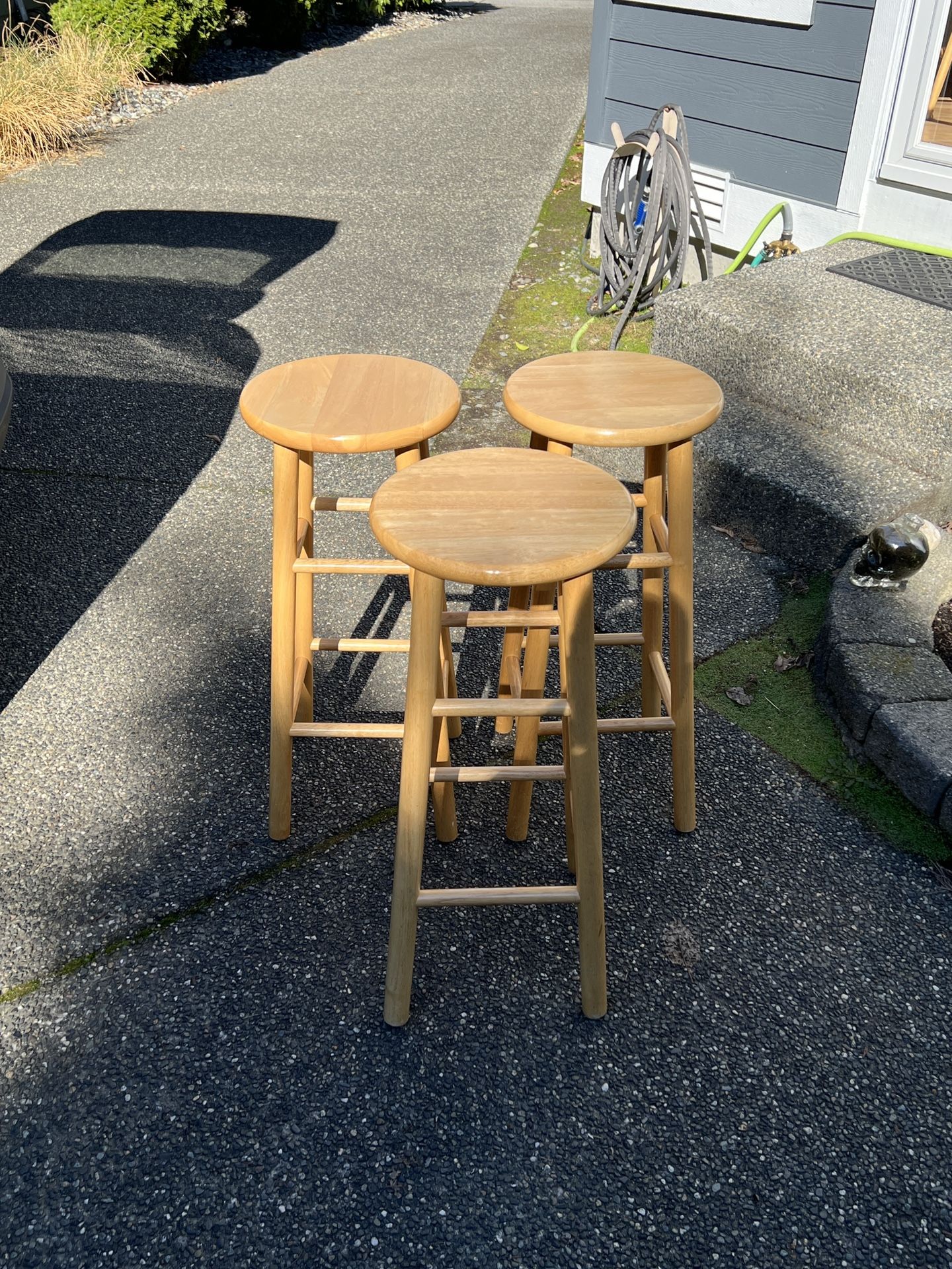Wood Stools - 3