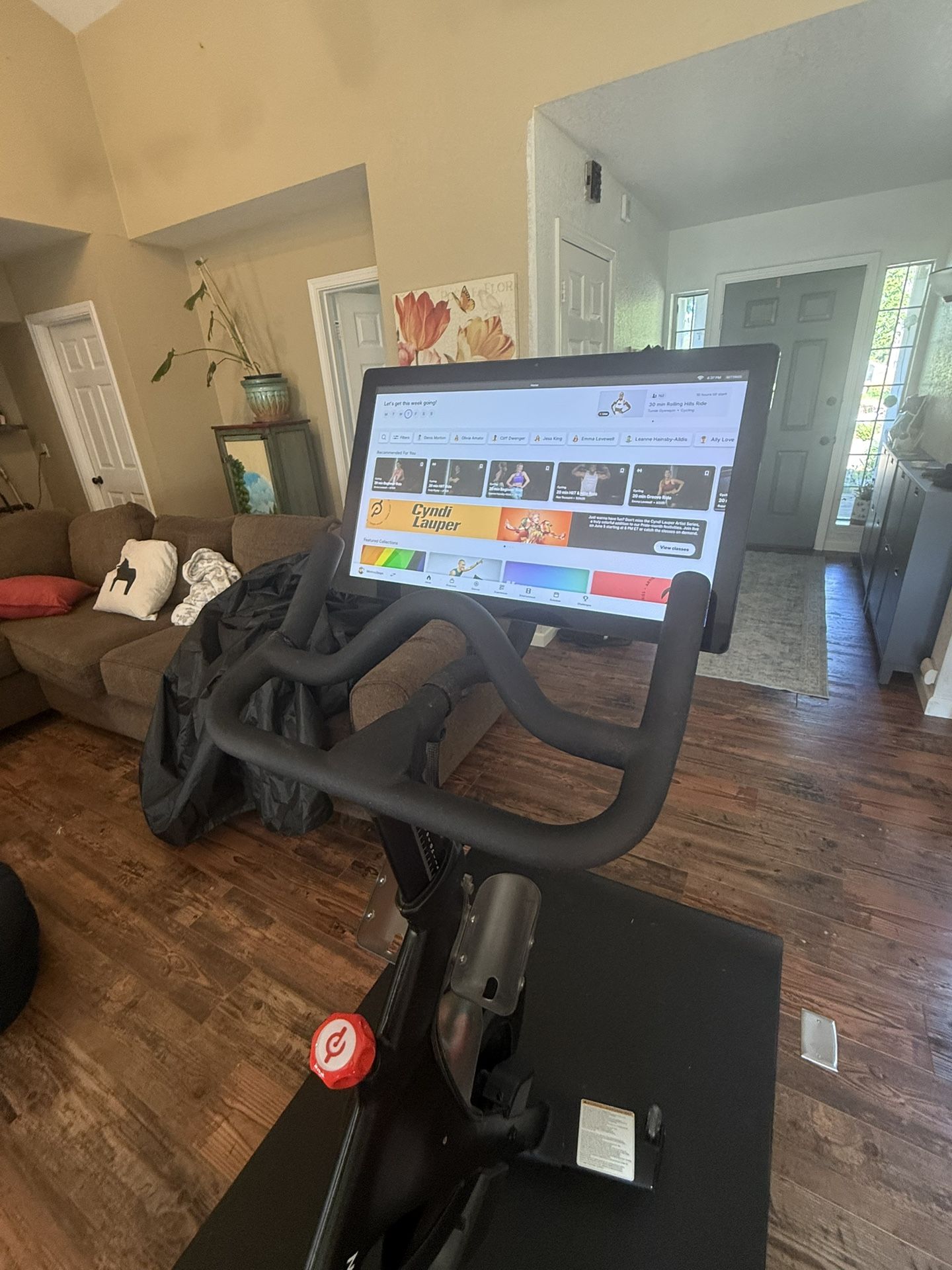 Peloton With Dust Cover