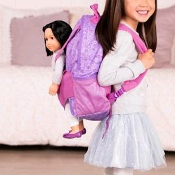 Doll Backpack with Adjustable Straps