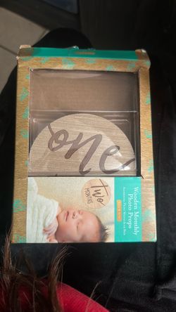 Wooden monthly photo props