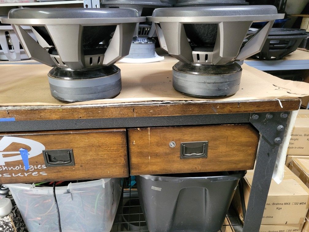 2 Custom 15" Subwoofers