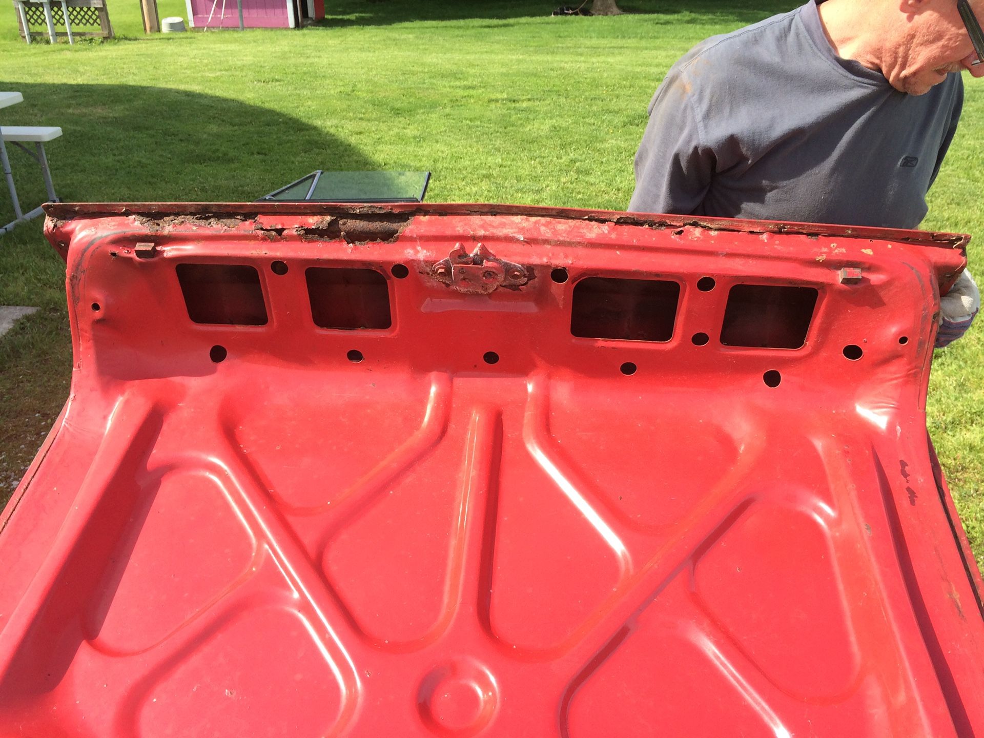 1968 only road runner Belvedere trunk deck lid