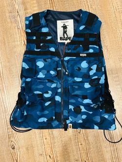 BAPE  Blue Camo Vest  Large