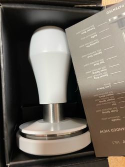 58mm Espresso Coffee Tamper V4.1, Spring Loaded Tamper with 15lb/25lb/30lb Interchangeable Springs,