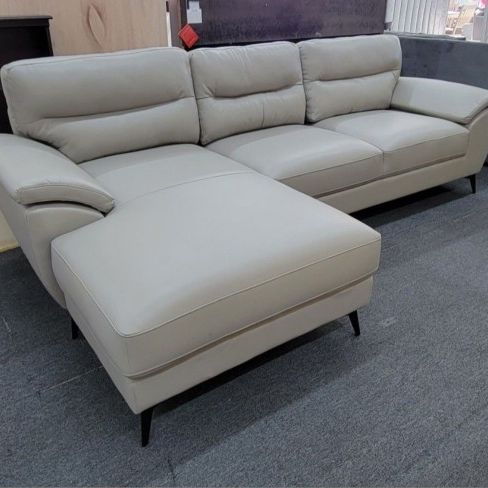 ✅️Taupe Mid-century Modern Sectional 