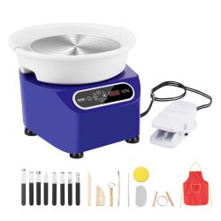 Pottery Wheel, 11 inch Pottery Forming Machine, 450W Electric Wheel for Pottery with Foot Pedal and LCD Touch Screen, Direct Drive Ceramic Wheel with 
