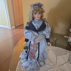 Vintage Collectible Porcelain Doll