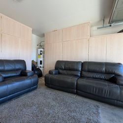 Oversized Gray Power Recliners- Free Delivery 