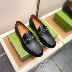 Gucci GG Men’s Leather Shoes With Box New 